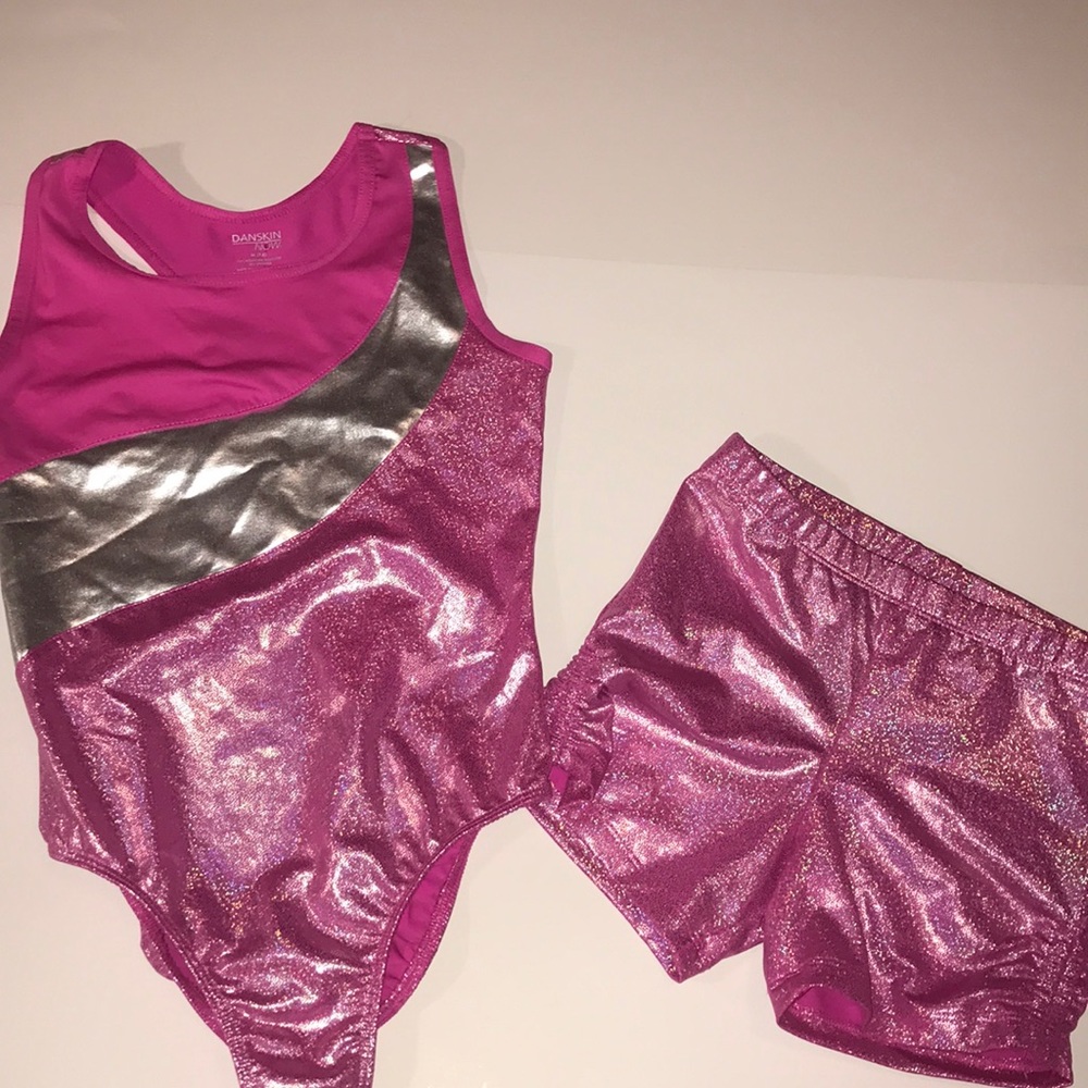 Danskin Now Leotard and Shorts 7/8